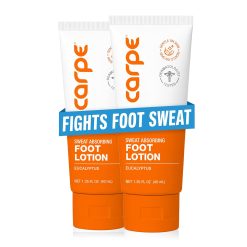 Carpe Sweat Absorbing Foot Lotion. A Dermatologist-Recommended Solution to Stop Sweaty.